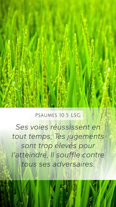 Psaumes 10:5 LSG Bible Verse Image