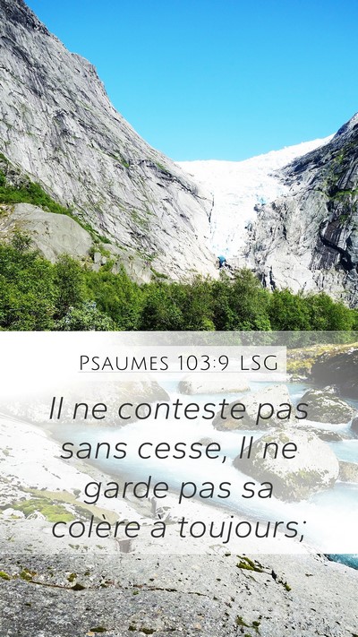 Psaumes 103:9 LSG Bible Verse Image