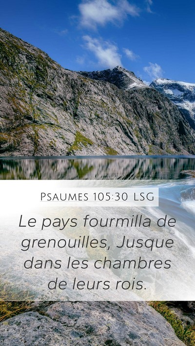 Psaumes 105:30 LSG Bible Verse Image