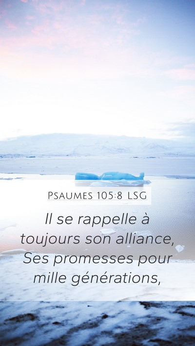 Psaumes 105:8 LSG Bible Verse Image