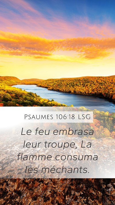 Psaumes 106:18 LSG Bible Verse Image