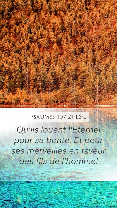 Psaumes 107:21 LSG Bible Verse Image