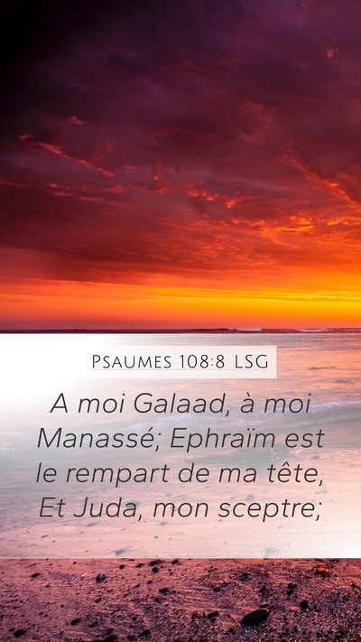 Psaumes 108:8 LSG Bible Verse Image