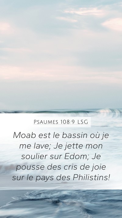Psaumes 108:9 LSG Bible Verse Image