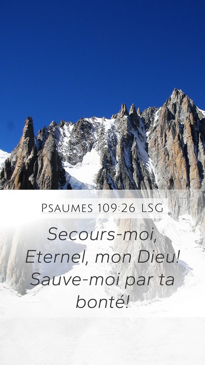 Psaumes 109:26 LSG Bible Verse Image