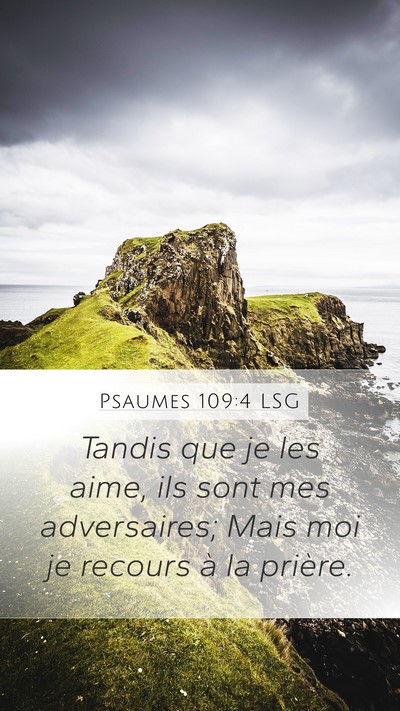 Psaumes 109:4 LSG Bible Verse Image