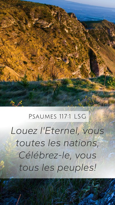 Psaumes 117:1 LSG Bible Verse Image