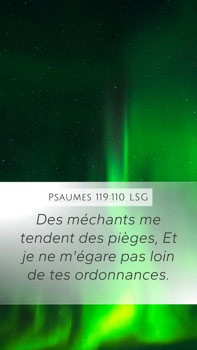 Psaumes 119:110 LSG Bible Verse Image