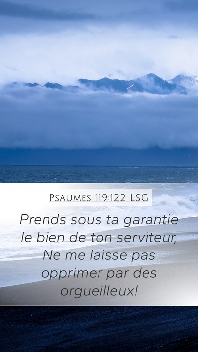 Psaumes 119:122 LSG Bible Verse Image