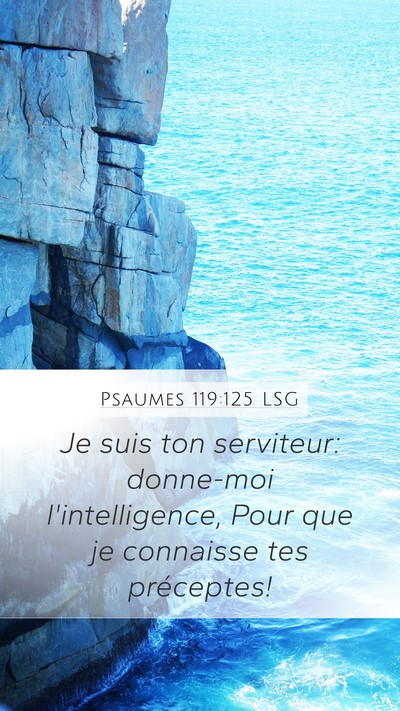 Psaumes 119:125 LSG Bible Verse Image