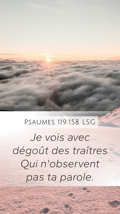 Psaumes 119:158 LSG Bible Verse Image
