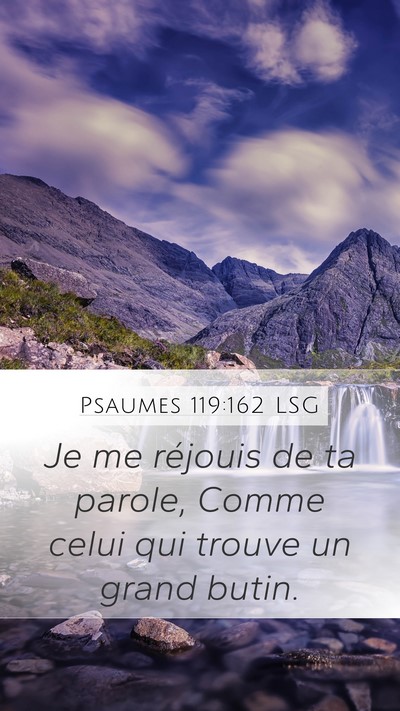 Psaumes 119:162 LSG Bible Verse Image