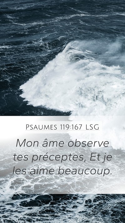 Psaumes 119:167 LSG Bible Verse Image