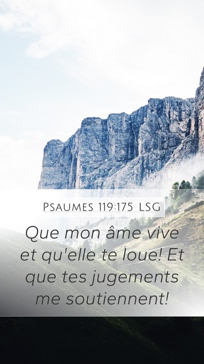 Psaumes 119:175 LSG Bible Verse Image