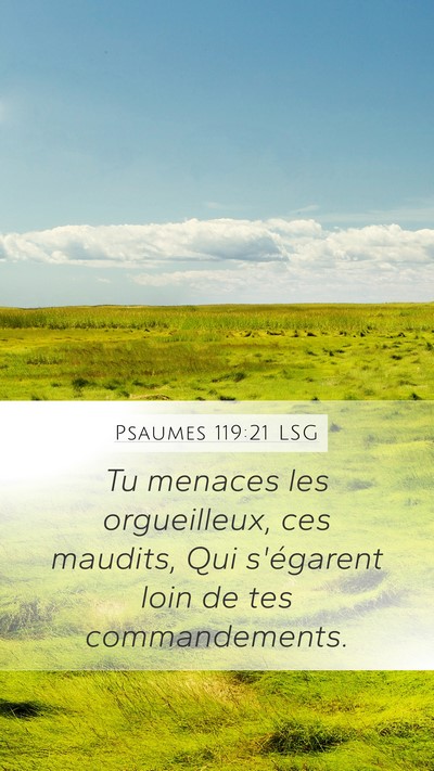 Psaumes 119:21 LSG Bible Verse Image