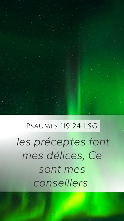 Psaumes 119:24 LSG Bible Verse Image
