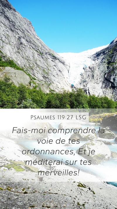 Psaumes 119:27 LSG Bible Verse Image