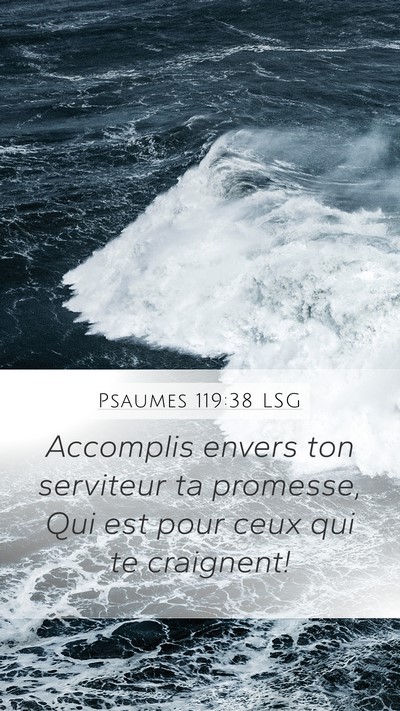 Psaumes 119:38 LSG Bible Verse Image