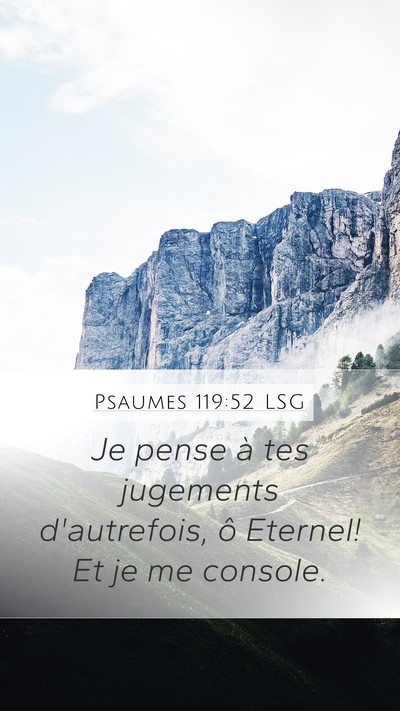 Psaumes 119:52 LSG Bible Verse Image