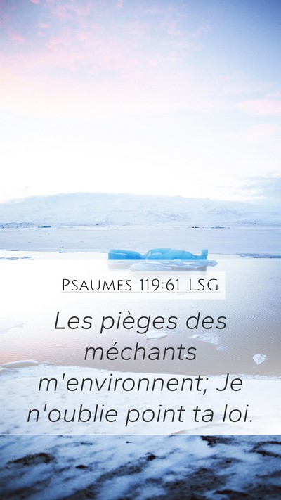 Psaumes 119:61 LSG Bible Verse Image