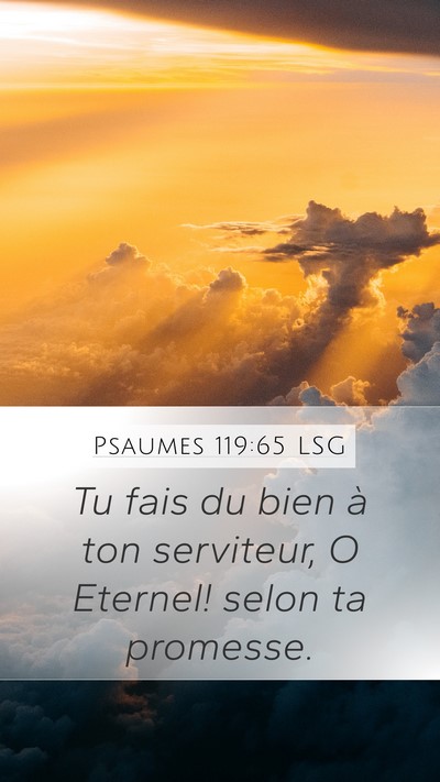 Psaumes 119:65 LSG Bible Verse Image