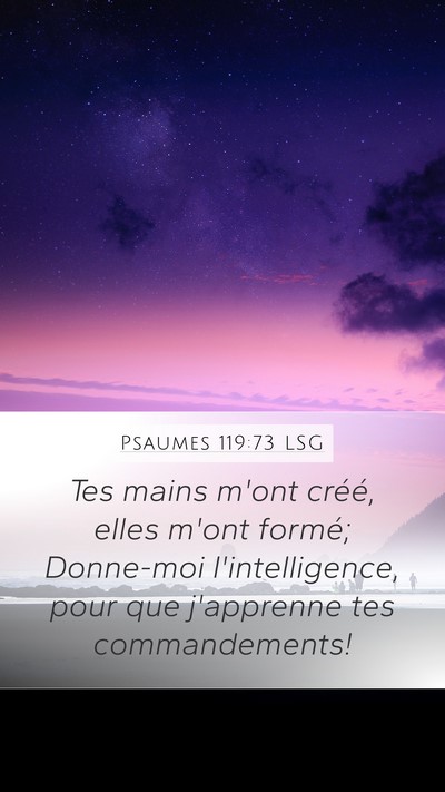 Psaumes 119:73 LSG Bible Verse Image