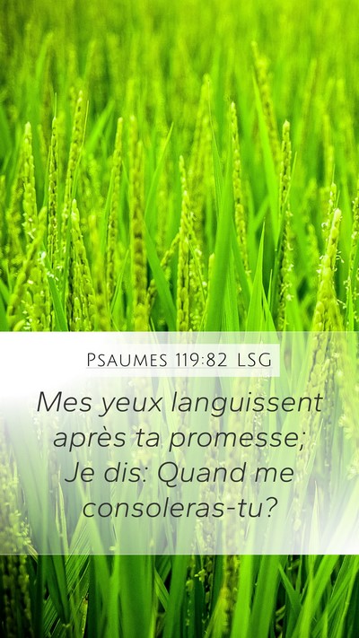 Psaumes 119:82 LSG Bible Verse Image