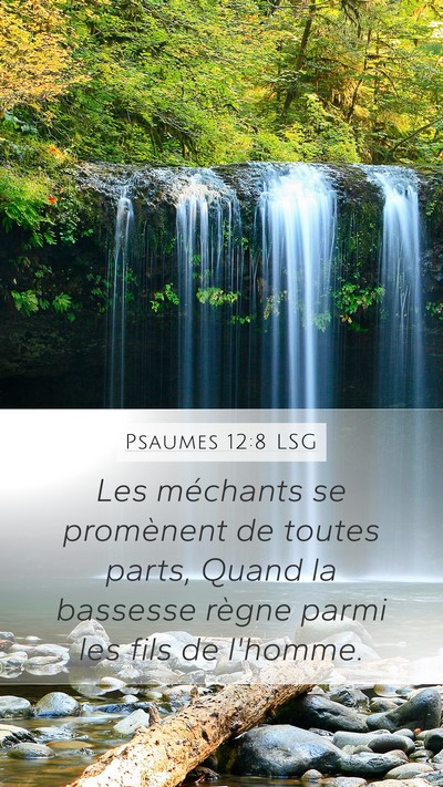 Psaumes 12:8 LSG Bible Verse Image