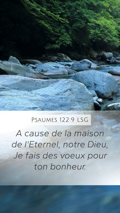 Psaumes 122:9 LSG Bible Verse Image