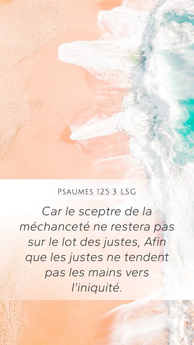 Psaumes 125:3 LSG Bible Verse Image