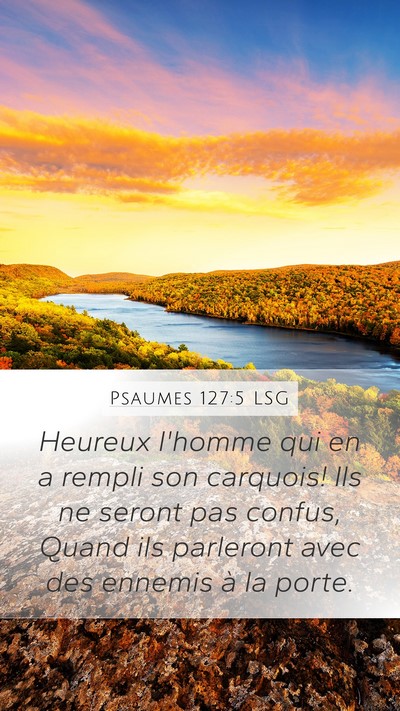 Psaumes 127:5 LSG Bible Verse Image