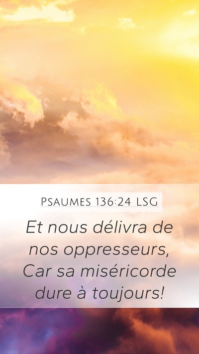 Psaumes 136:24 LSG Bible Verse Image
