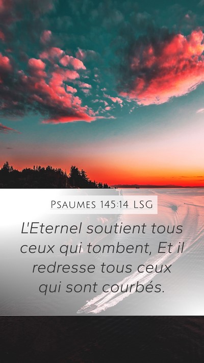 Psaumes 145:14 LSG Bible Verse Image