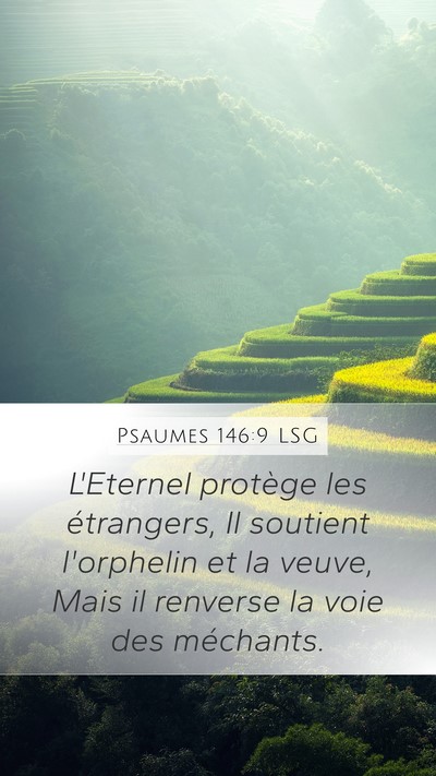 Psaumes 146:9 LSG Bible Verse Image