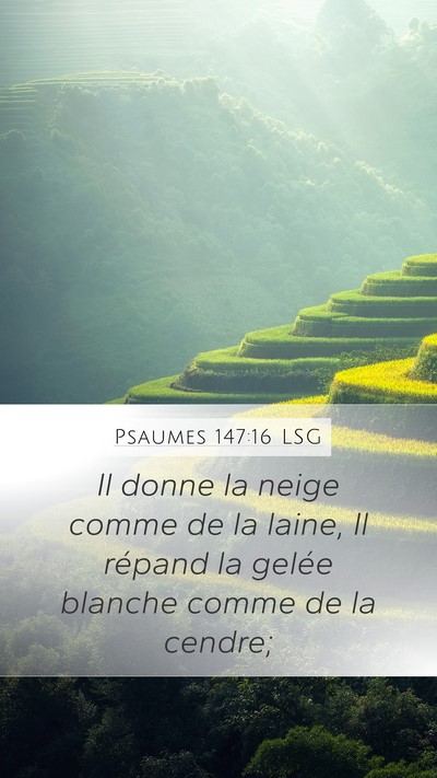 Psaumes 147:16 LSG Bible Verse Image