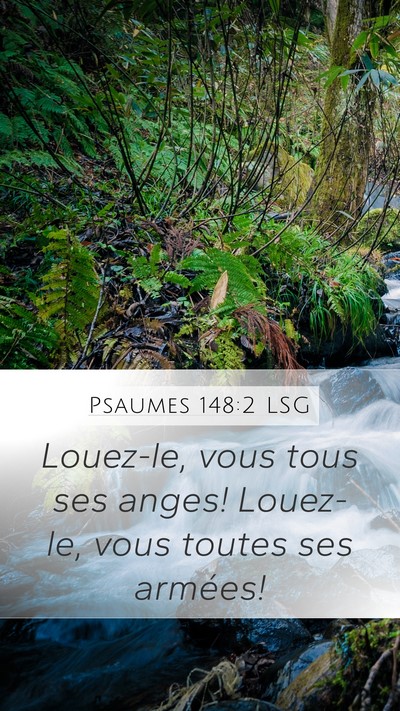 Psaumes 148:2 LSG Bible Verse Image