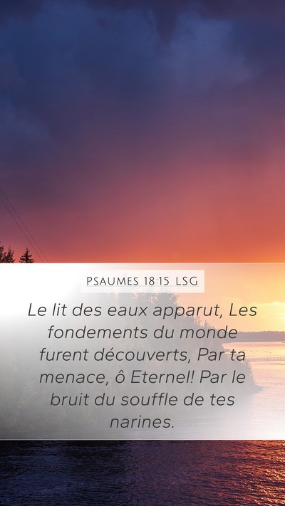 Psaumes 18:15 LSG Bible Verse Image