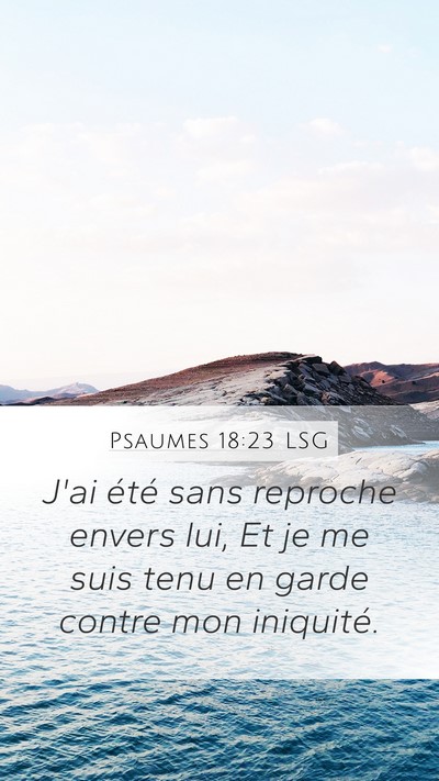 Psaumes 18:23 LSG Bible Verse Image