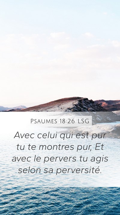 Psaumes 18:26 LSG Bible Verse Image