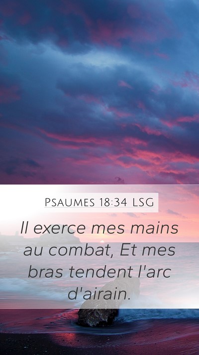 Psaumes 18:34 LSG Bible Verse Image