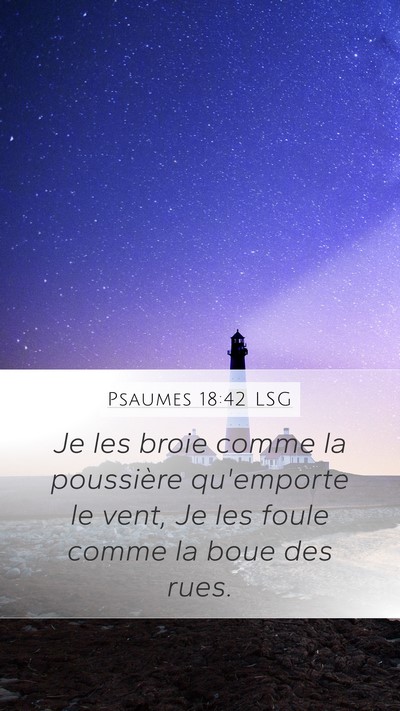 Psaumes 18:42 LSG Bible Verse Image