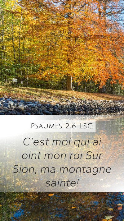 Psaumes 2:6 LSG Bible Verse Image