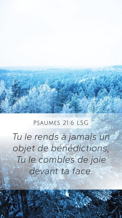 Psaumes 21:6 LSG Bible Verse Image