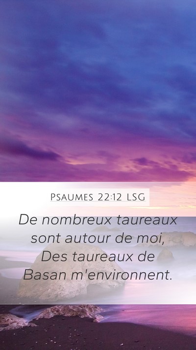 Psaumes 22:12 LSG Bible Verse Image