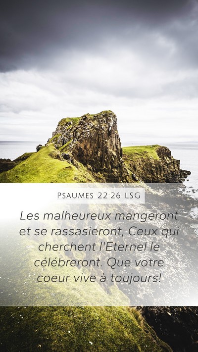 Psaumes 22:26 LSG Bible Verse Image