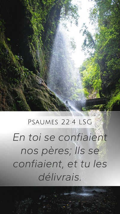 Psaumes 22:4 LSG Bible Verse Image