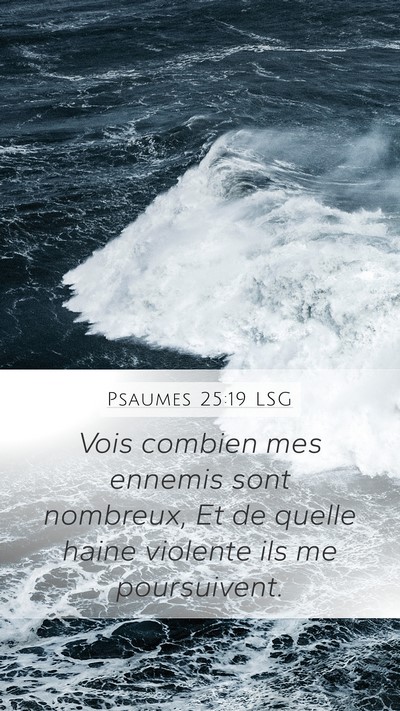 Psaumes 25:19 LSG Bible Verse Image