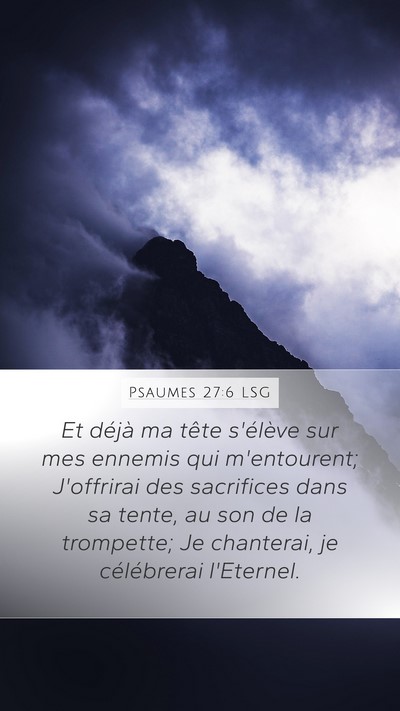 Psaumes 27:6 LSG Bible Verse Image