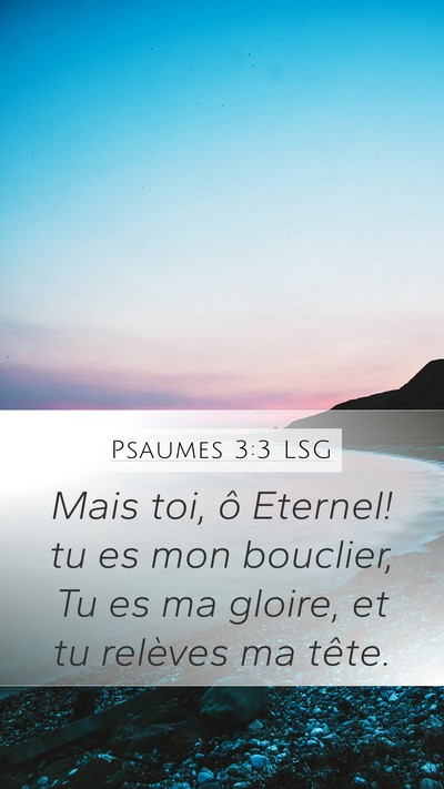 Psaumes 3:3 LSG Bible Verse Image