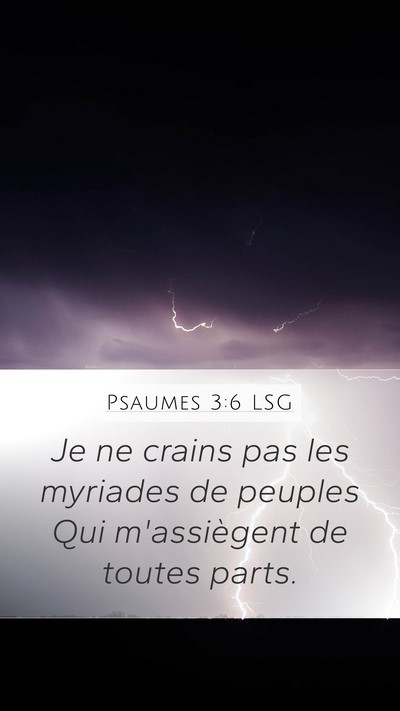 Psaumes 3:6 LSG Bible Verse Image